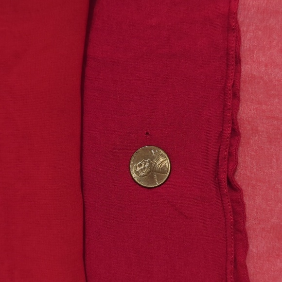 Express Chiffon Tank, Color Red Size L - Picture 15 of 15